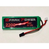SPARK POWER   Batteria Lipo 2S 2200 mAh 7,4V 35C spina tipo MPX